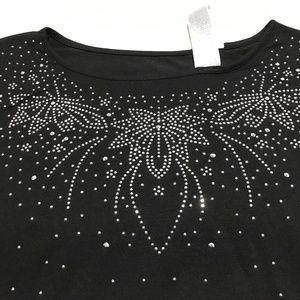New Sparkly Black Top
